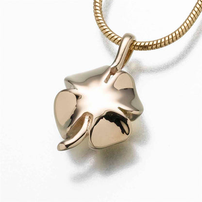 Gold Vermeil 4 Leaf Clover Cremation Pendant