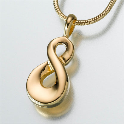 Gold Vermeil Infinity Cremation Pendant