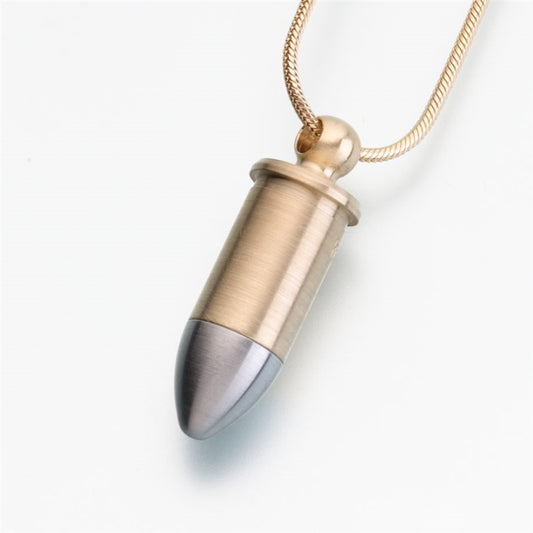 Bronze Bullet Cremation Pendant