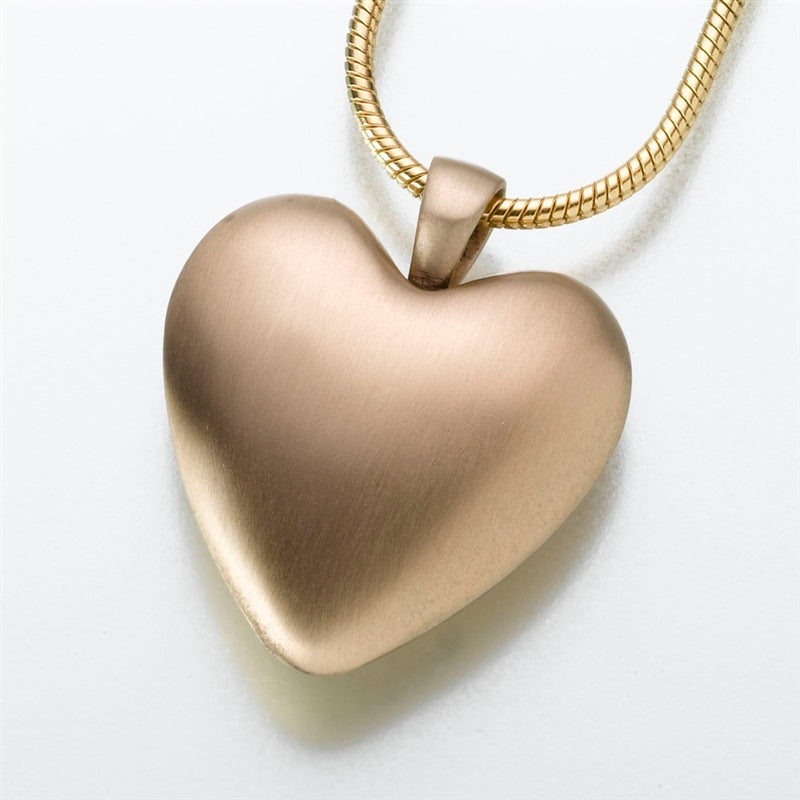 Bronze Heart Urn Necklace