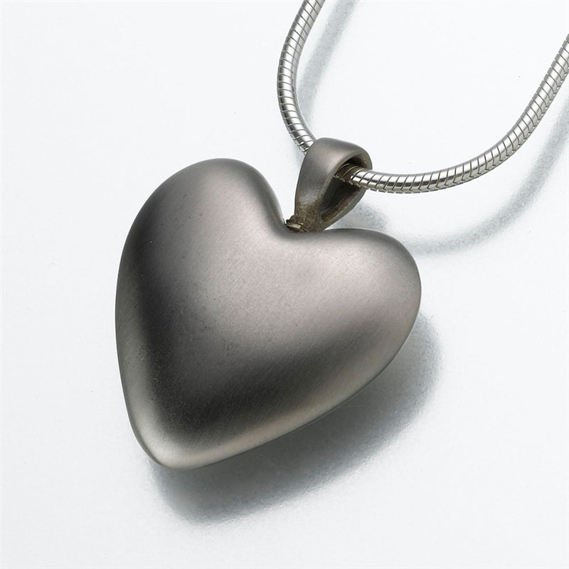 Pewter Heart Urn Necklace