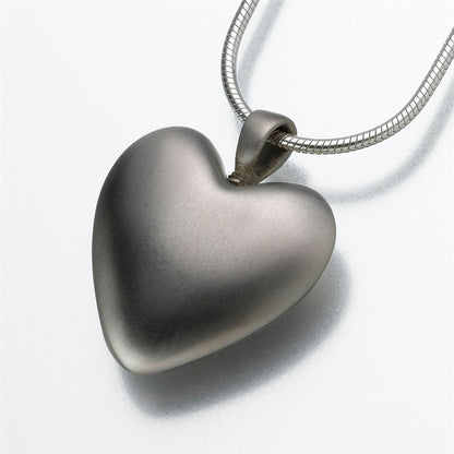 Pewter Heart Urn Necklace