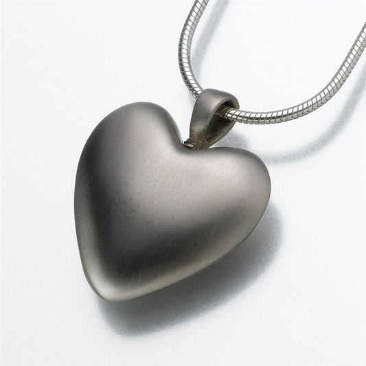Pewter Heart Urn Necklace
