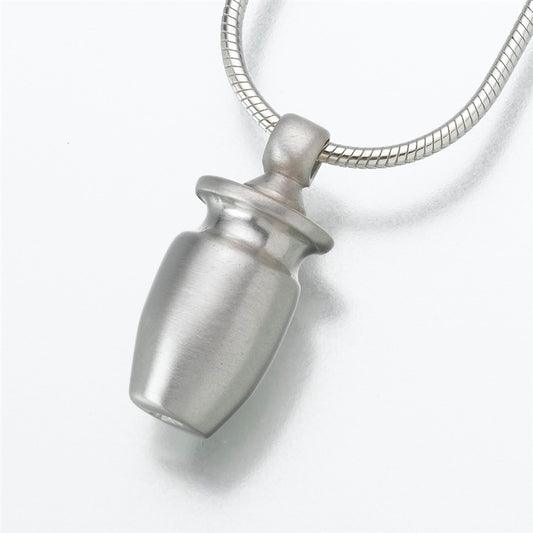 Silver Cremation Urn Necklace