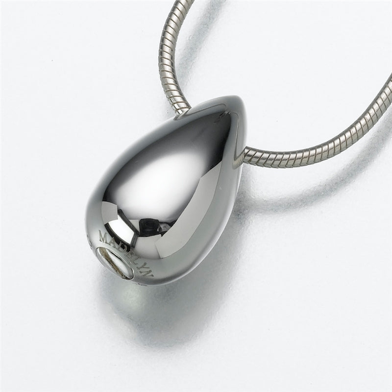 Sterling Silver Teardrop Cremation Jewelry