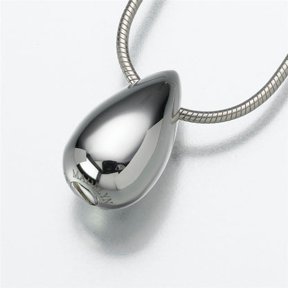 Sterling Silver Teardrop Cremation Jewelry