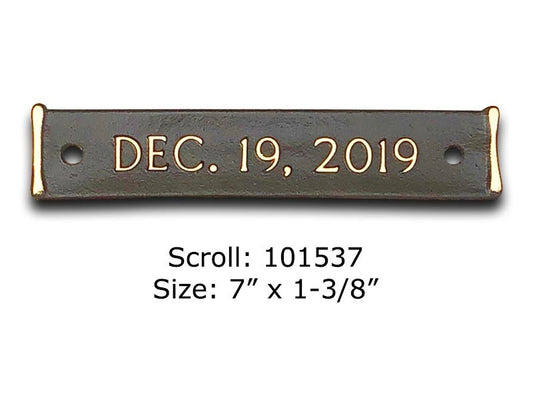 Matthews Bronze Final Date Scroll