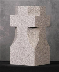 Cross Granite Vase - Medium