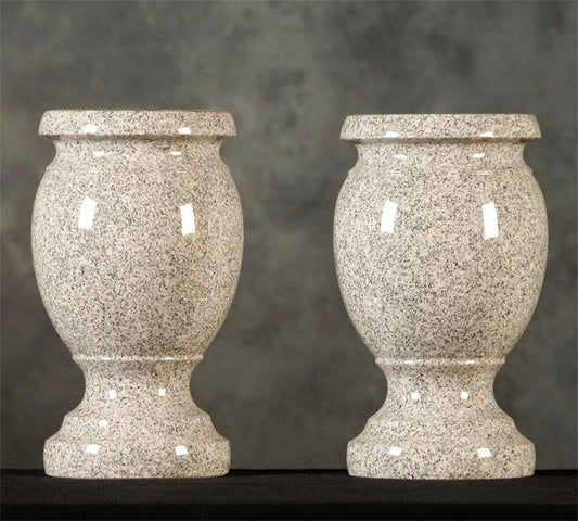 Medium Gray Granite Vase