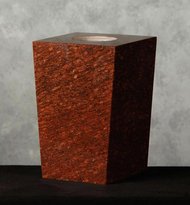 Large Square Granite Vase P5