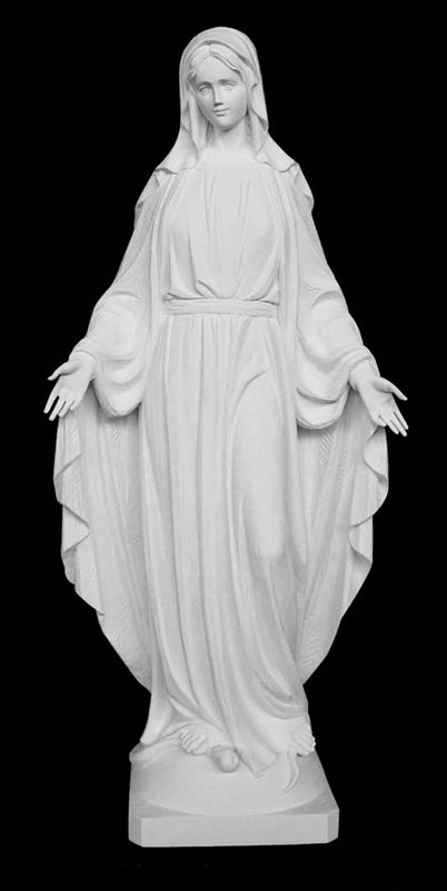 39" Our Lady of Grace Marble Statue