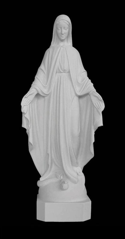 24" Our Lady of Grace Marble Statue