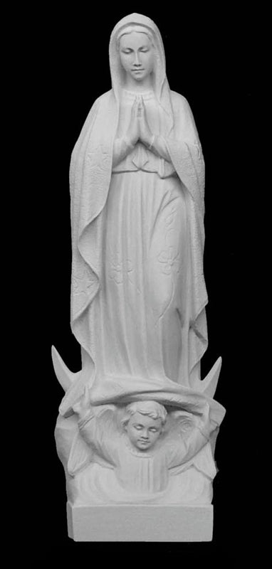 14" Our Lady of Fatima Marble Statue