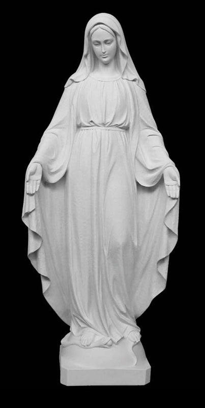 51" Our Lady of Grace Marble Statue
