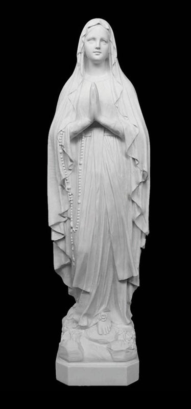 12" Our Lady of Fatima Marble Statue