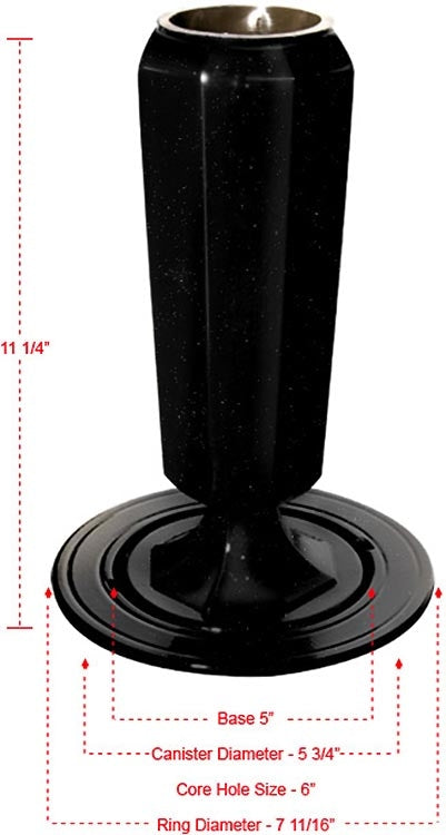 Classic Lawn Level Flower Vase for Headstones