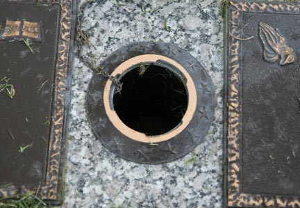 Bronze Vase Hole